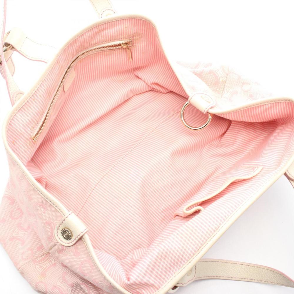 Celine Leather Macadam Lily Ivory Handbag White Pink - Picture 3 of 8